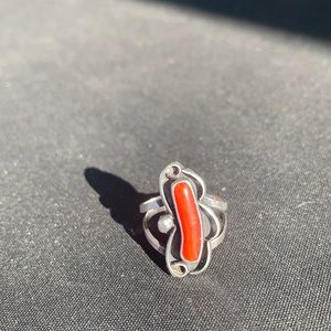 Ladies Southwest Coral Ring
